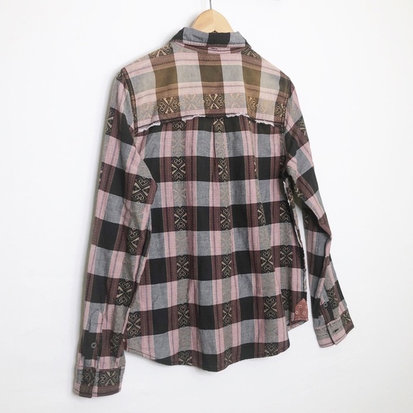 Free People We The Free patchwork button down shirt - Picture 7 of 10